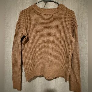 Time and Tru Warm Brown Crew Neck Sweater